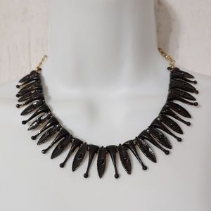 Vintage Sarah Coventry Black & Gold-tone Necklace